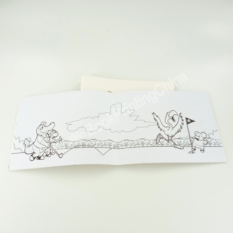 saddle stitched children coloring book1