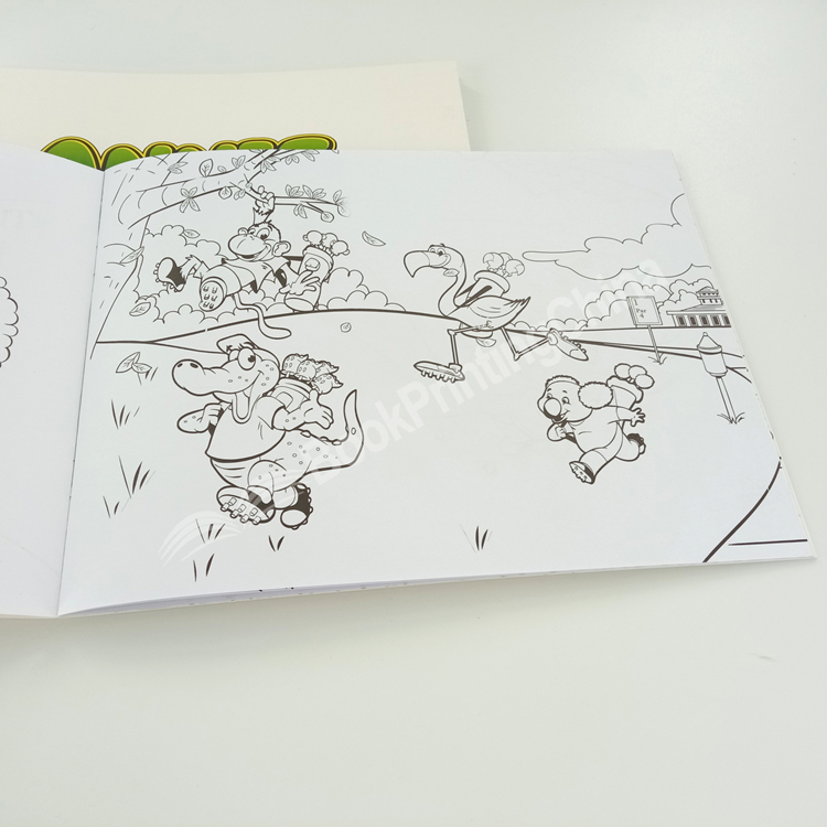 saddle stitched children coloring book2