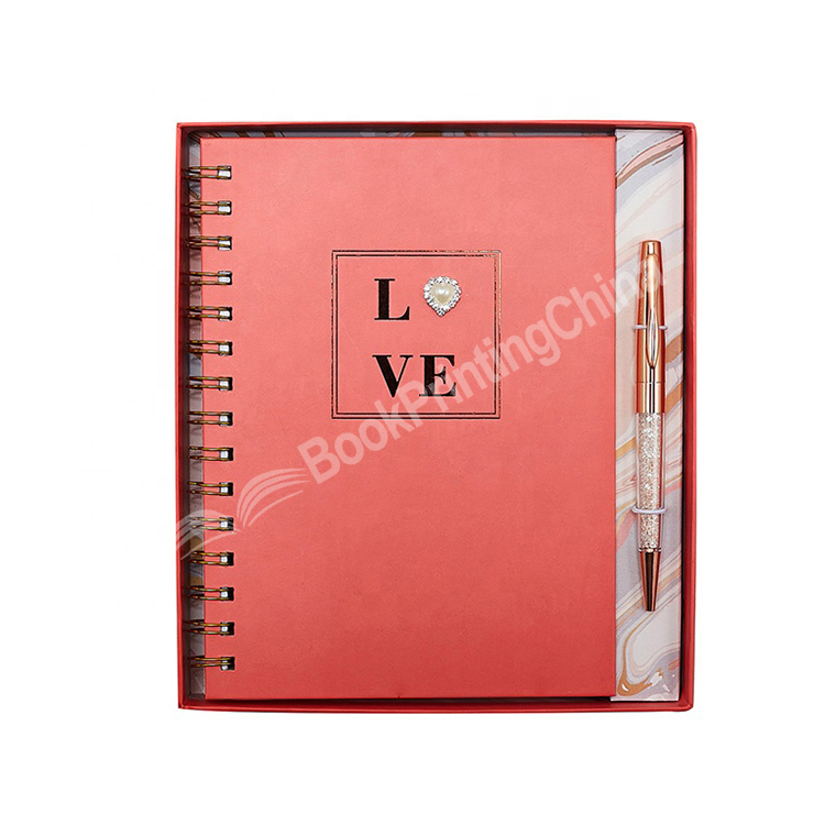 custom notebook printing with box