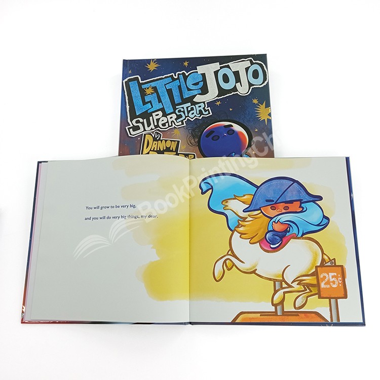 custom children's book with dust jacket