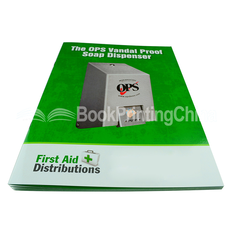 customized saddle stitching catalogue printing