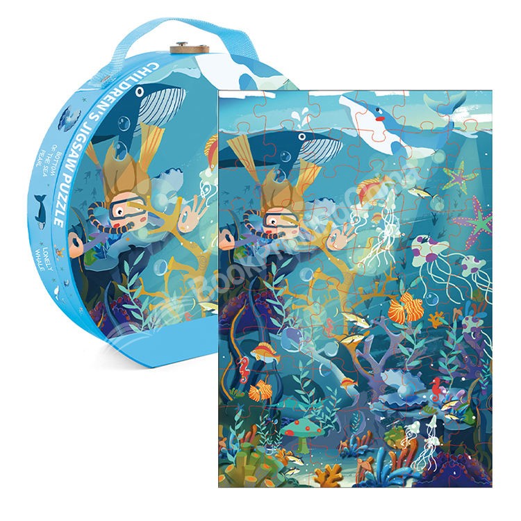 custom puzzle with metal box