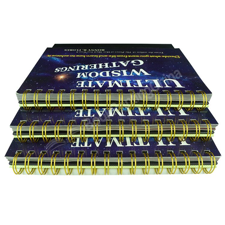 custom wire-o binding desk calendar printing