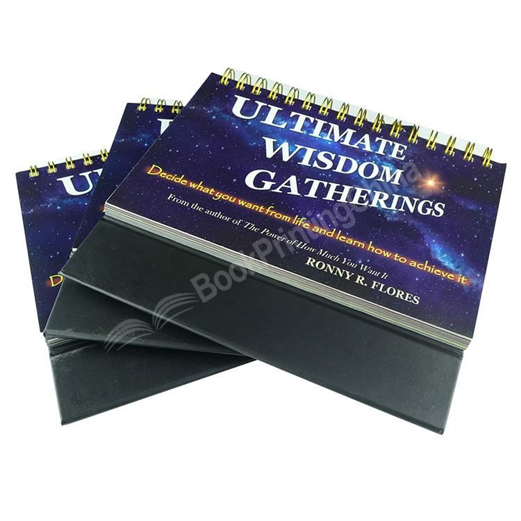 custom wire-o binding desk calendar printing1