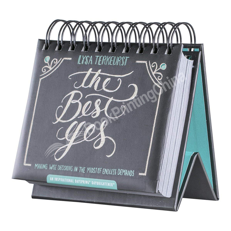 desk triangle calendar printing1