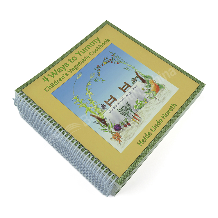 custom wire-o binding cook book printing