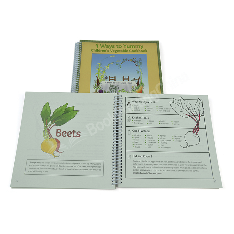 wire-o binding cook book printing china