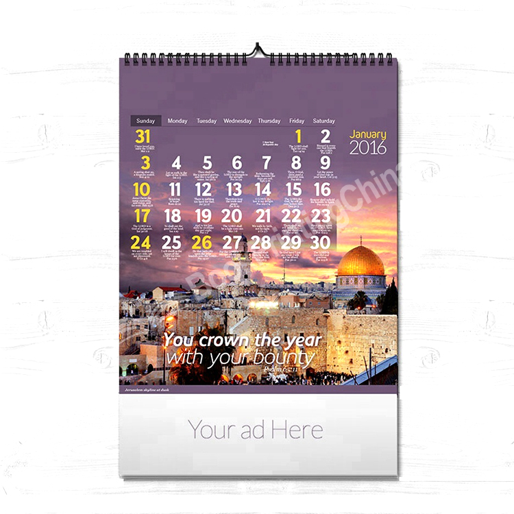 wall calendar printing