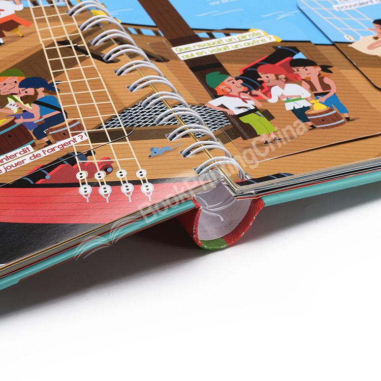 hidden wire o binding children book printing3