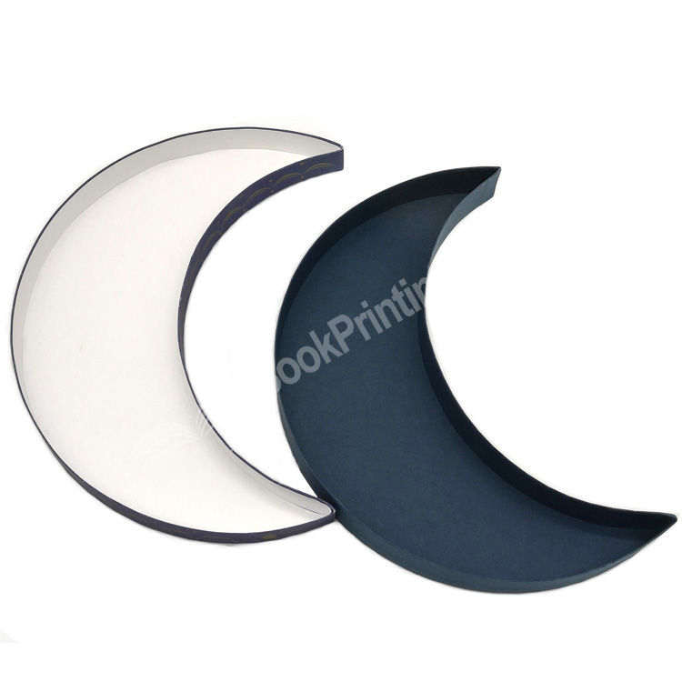 customized moon shape rigid box 1