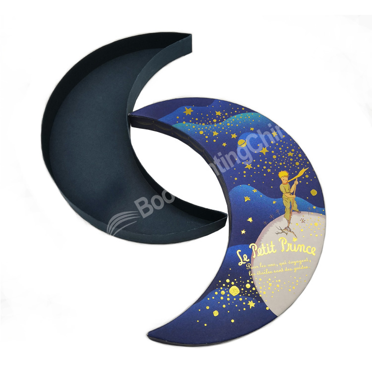 customized moon shape rigid box 3