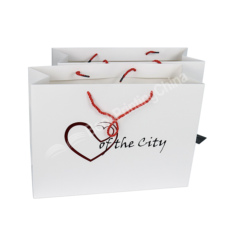 custom white paper bag 2
