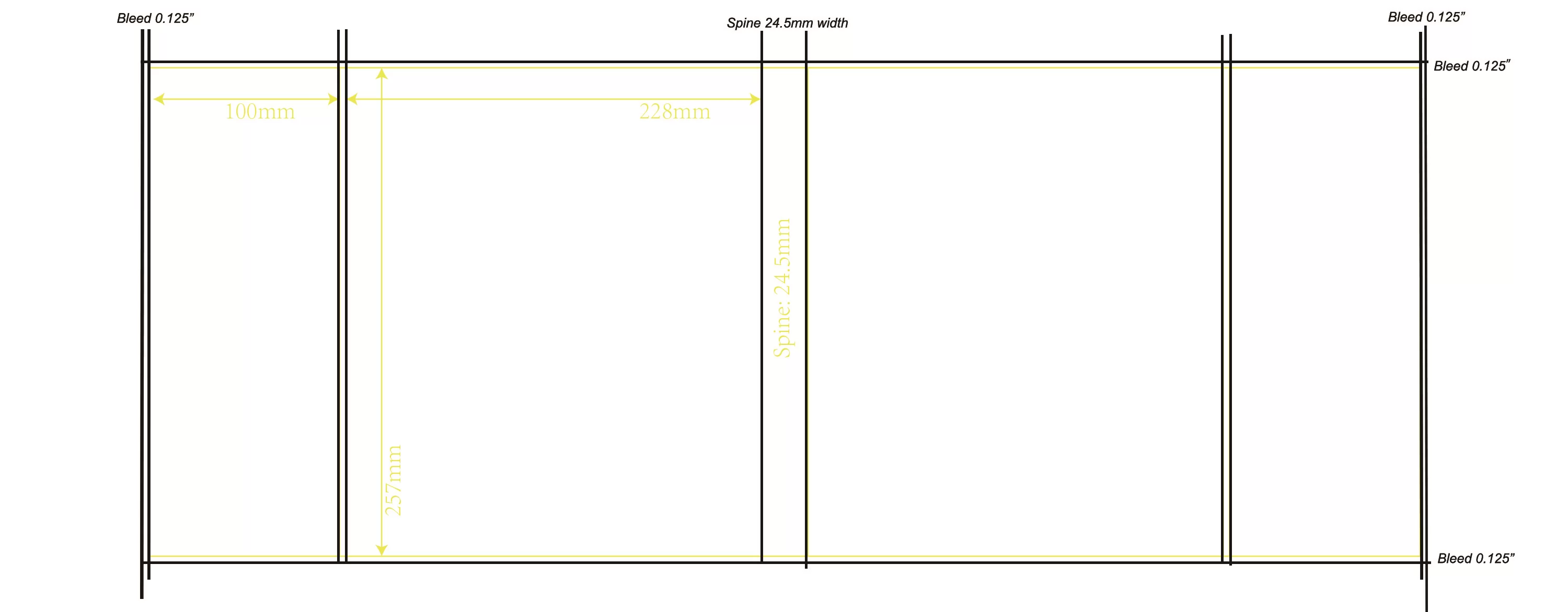 dust jacket templete