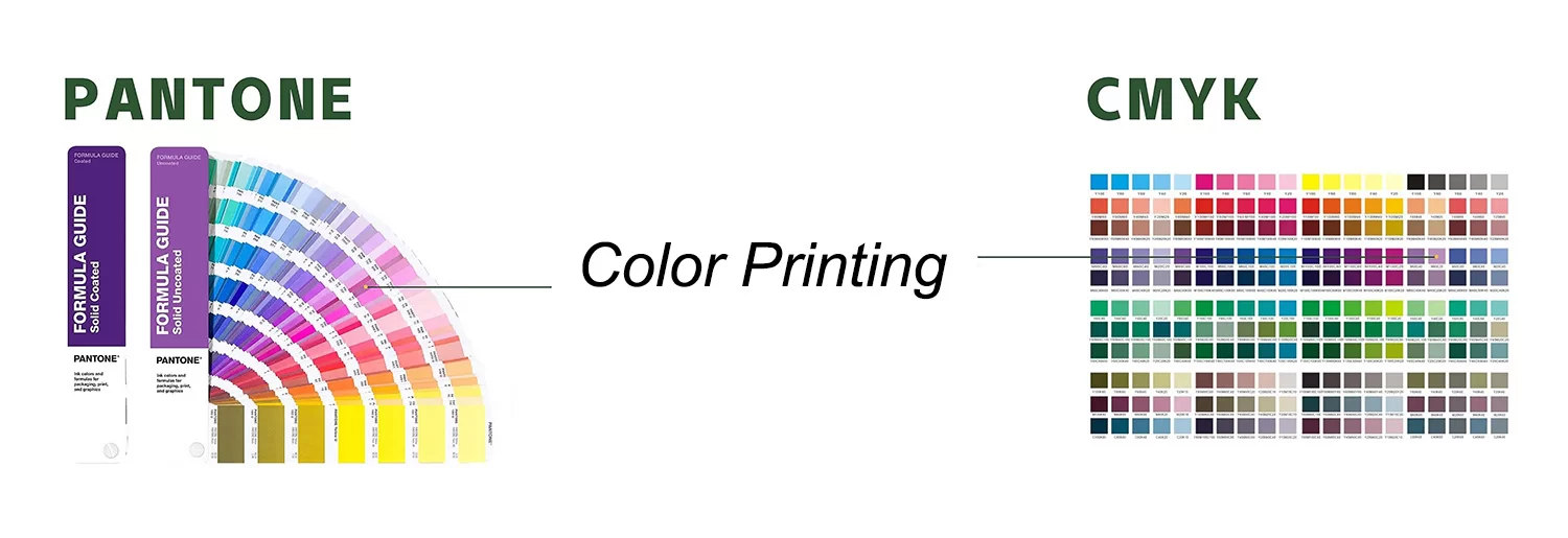 pms printing vs four-color printing