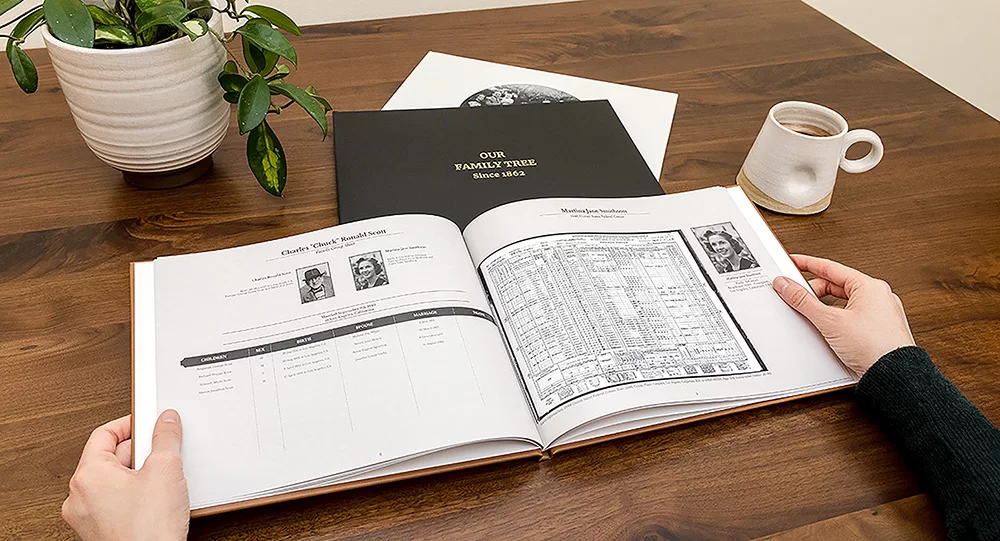 print family history book