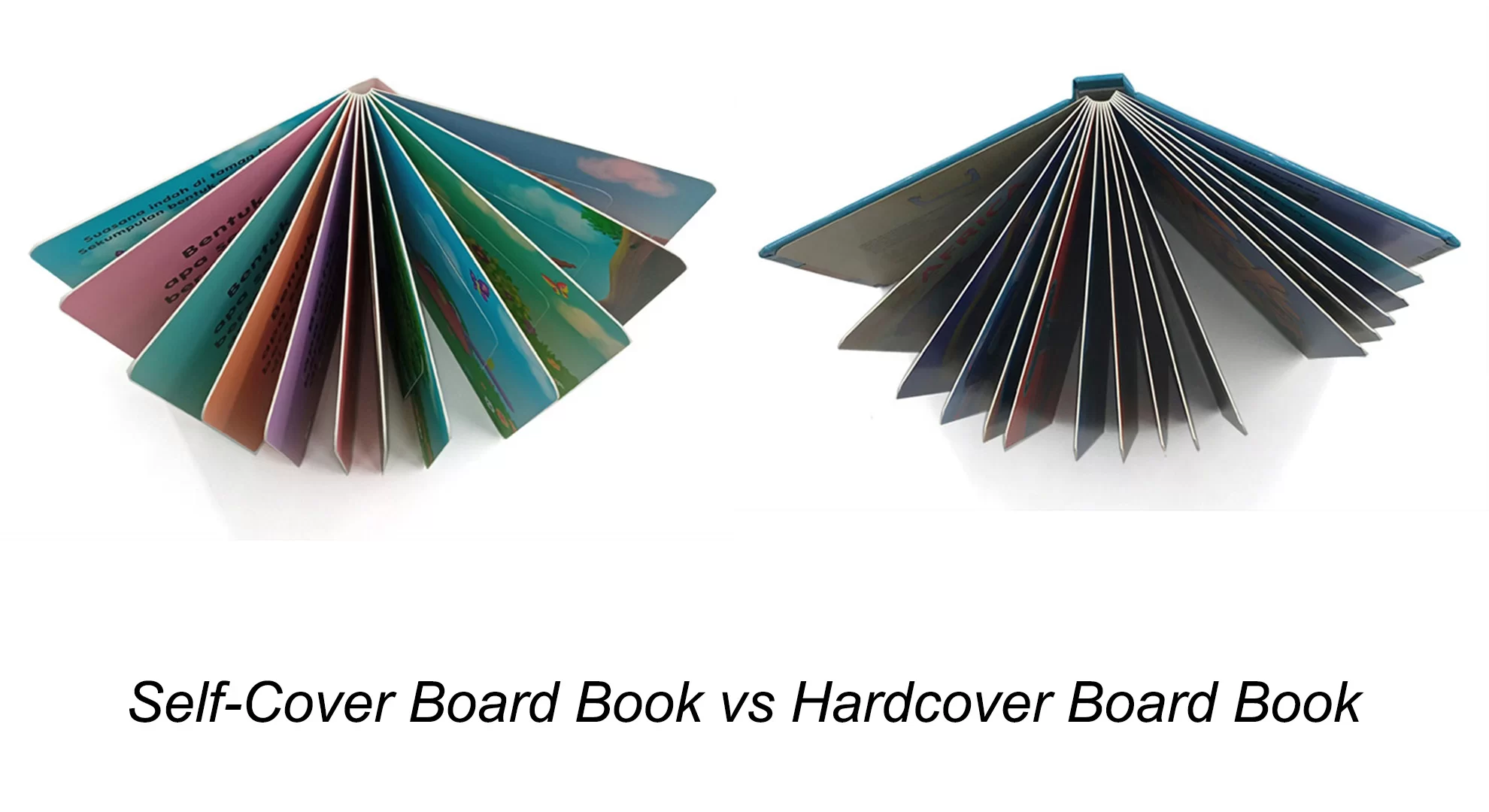 self cover board book vs hardcover board book