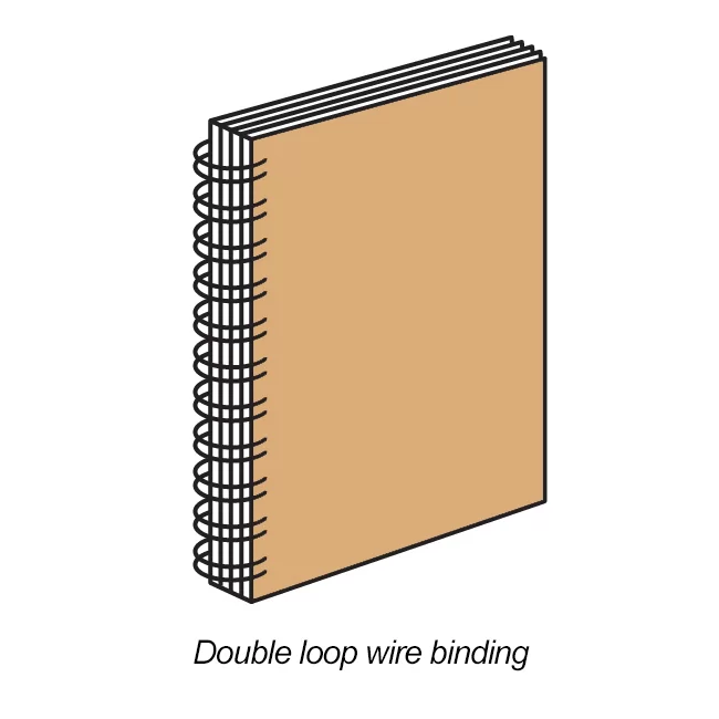 Double loop wire binding