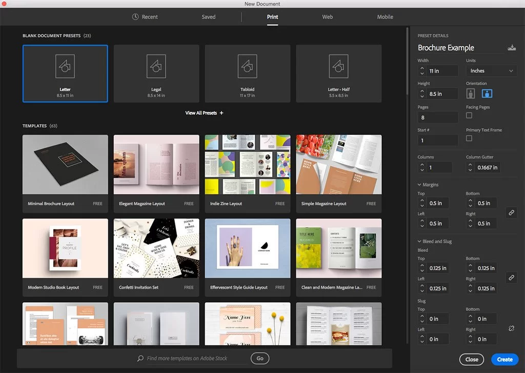 set up bleed in Adobe InDesign