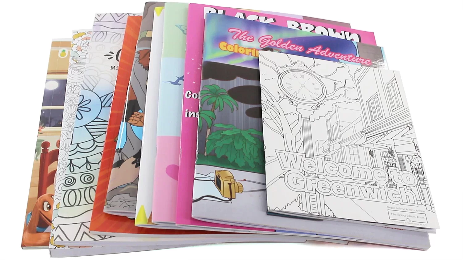 Industry standard coloring book printing