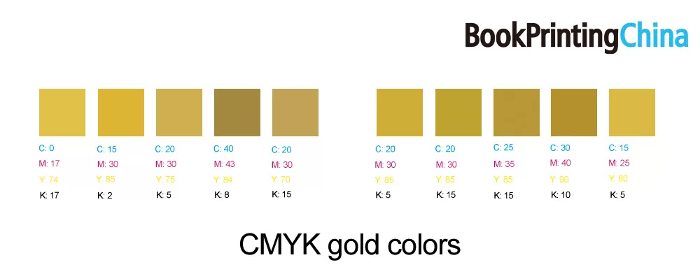cmyk gold colors