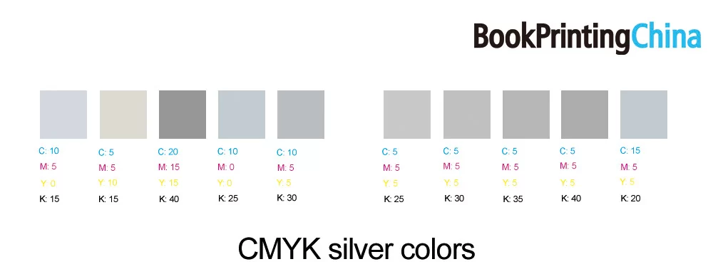 cmyk silver colors