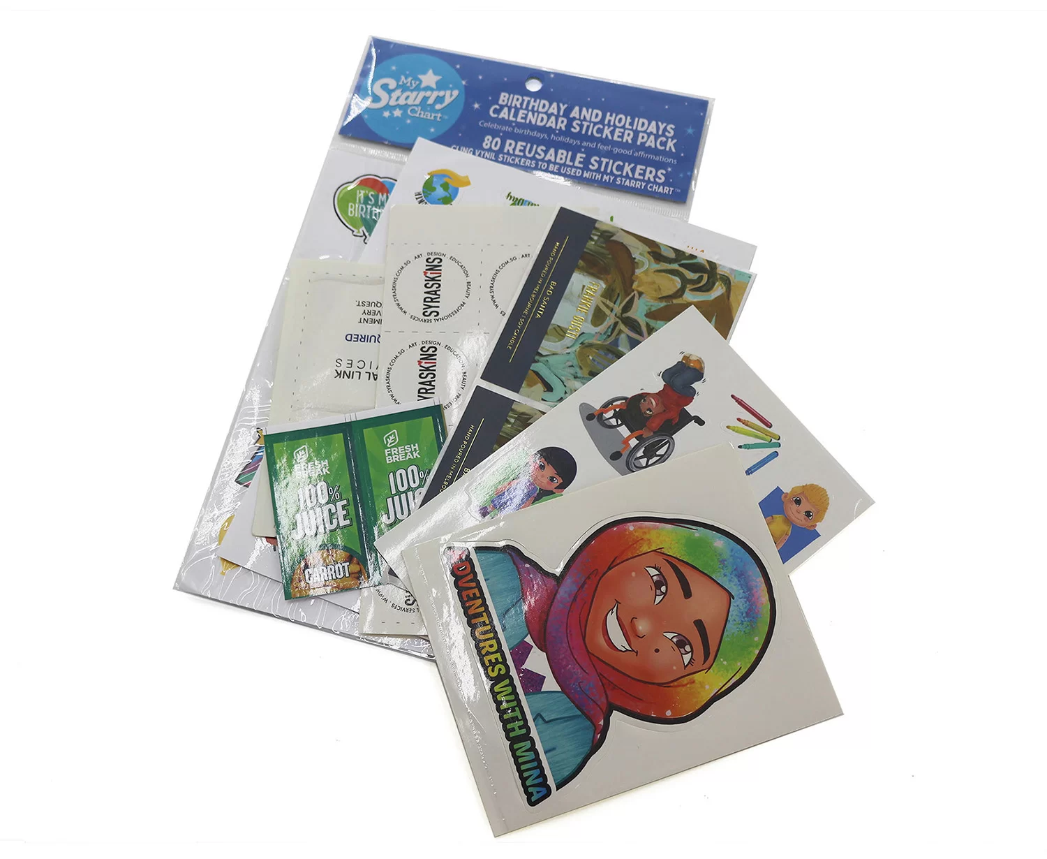 custom sticker marketing material