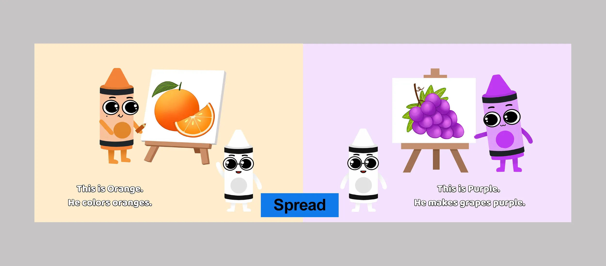 spread in book printing