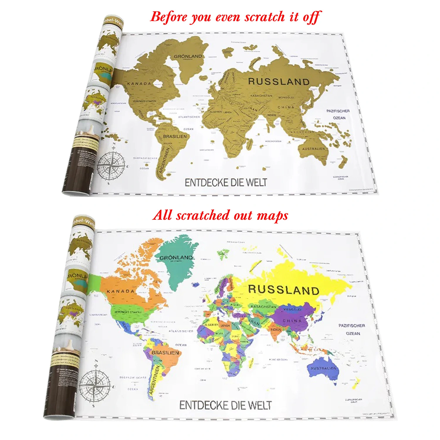 custom scratch off map