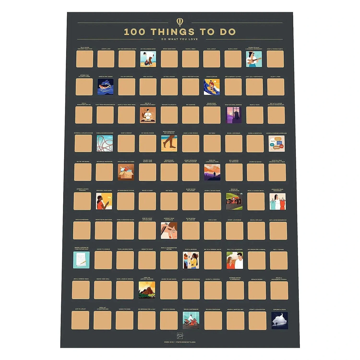 custom scratch off poster