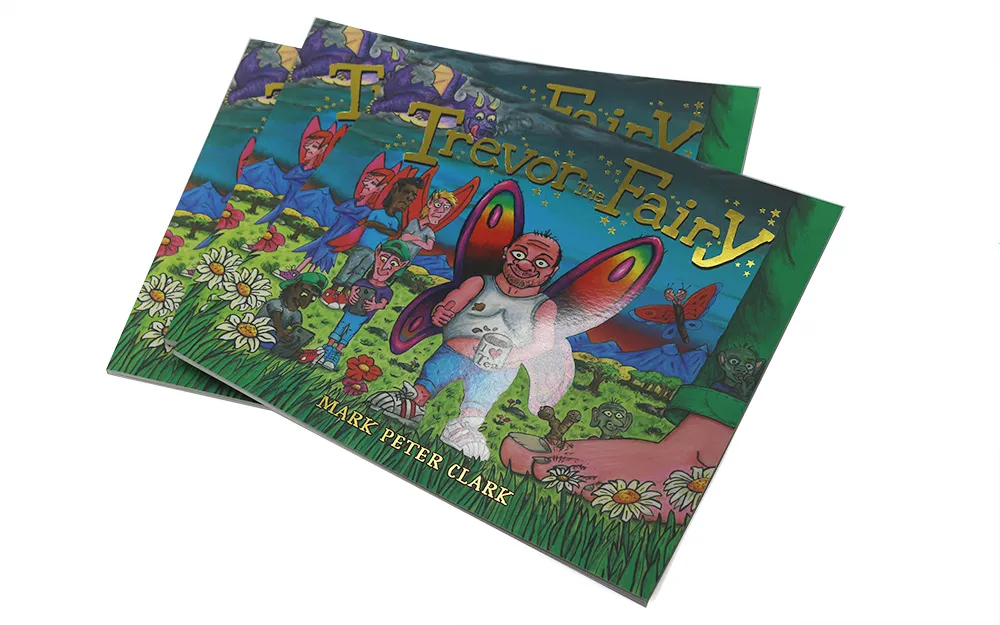 spot uv paperback book