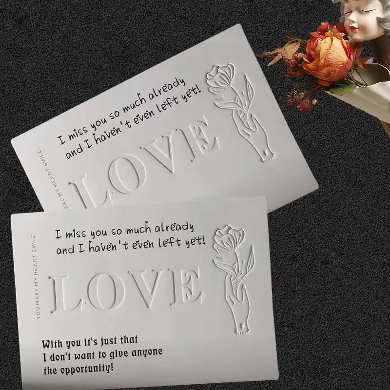 deboss greeting card