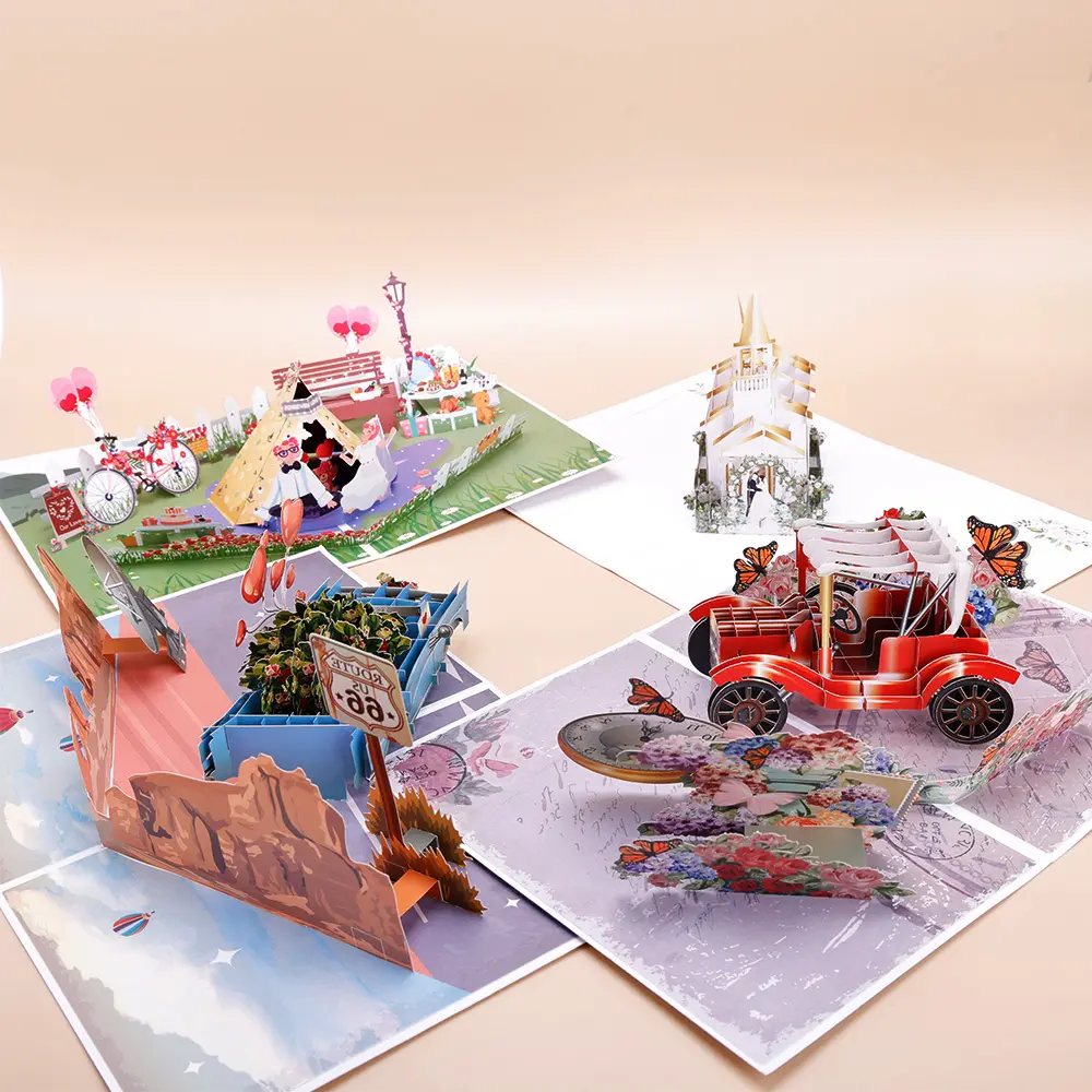 die cut greeting card