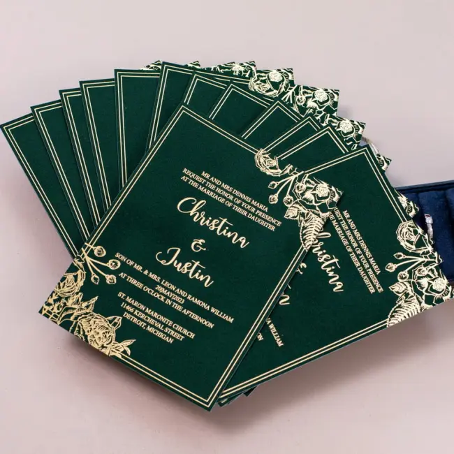 unfold greeting card