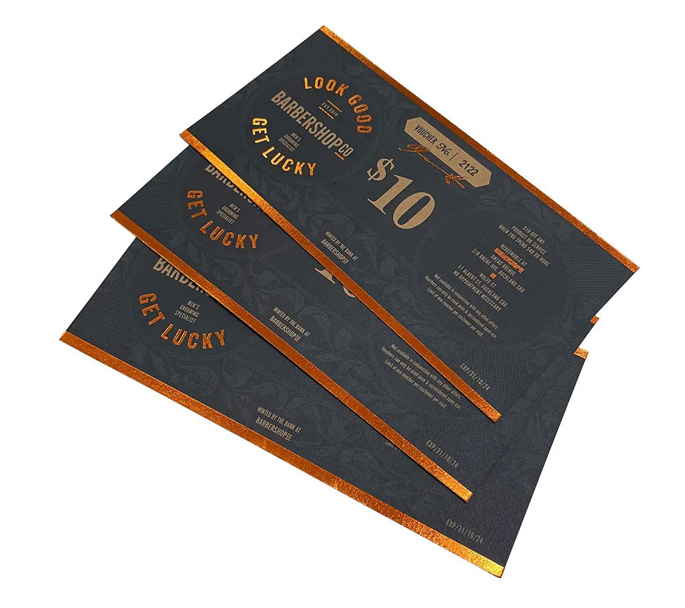 foil stamping coupon