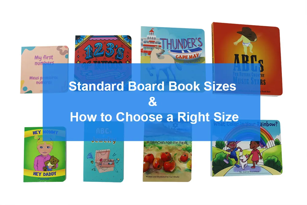standard board book sizes