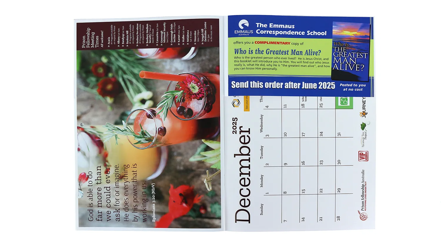 add call to action on calendar