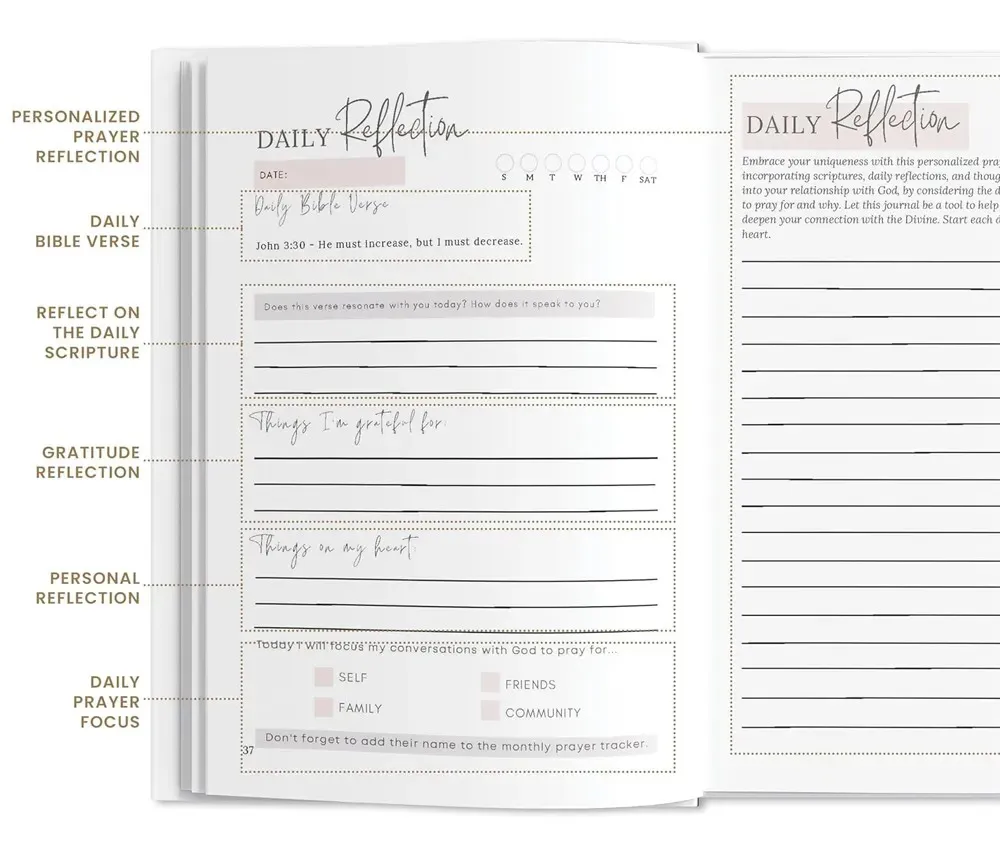 prayer journal construction