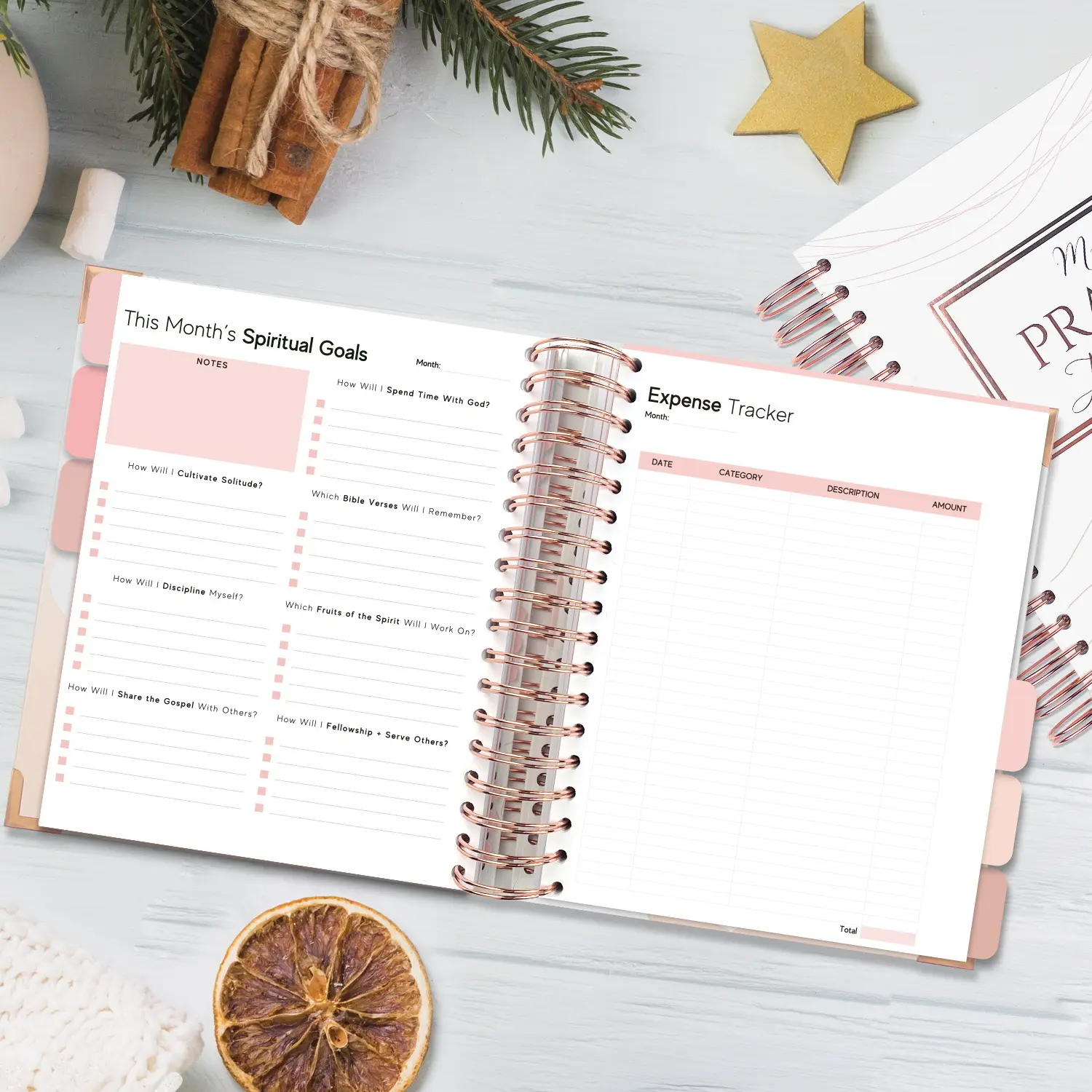 prayer journal interior layout