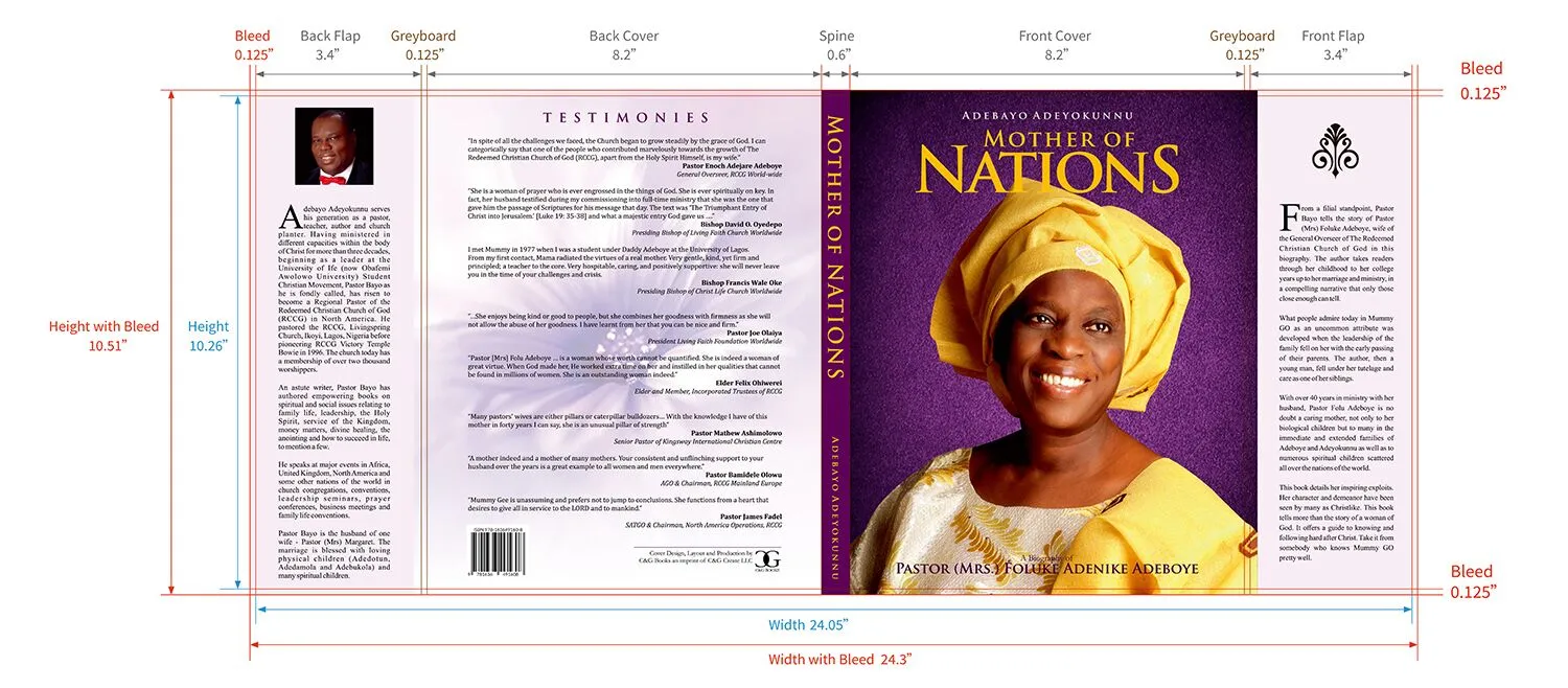 dust jacket template