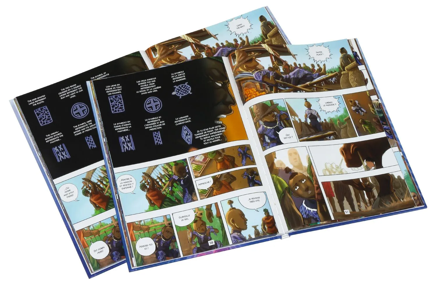 different language versions comic book printing