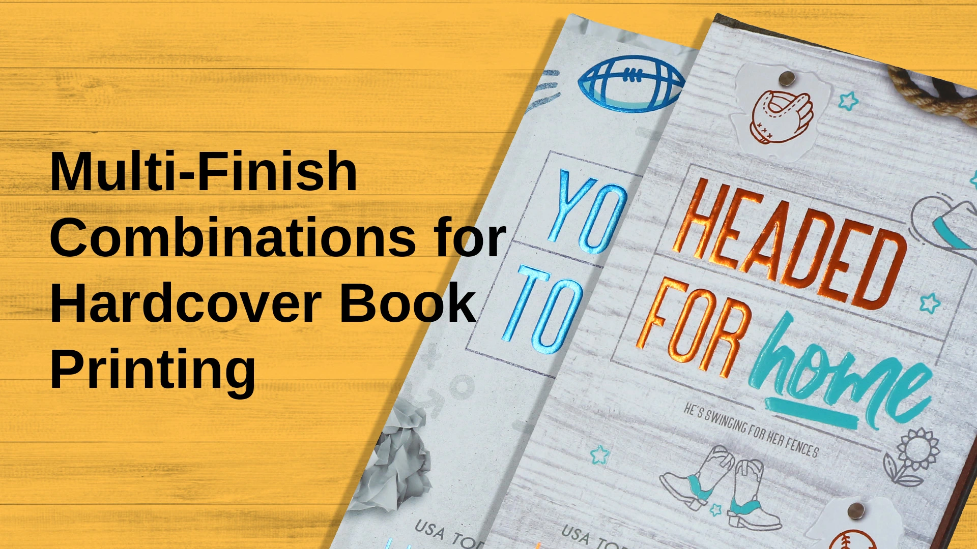 Multi Finish Combinations for Hardcover Book Printing