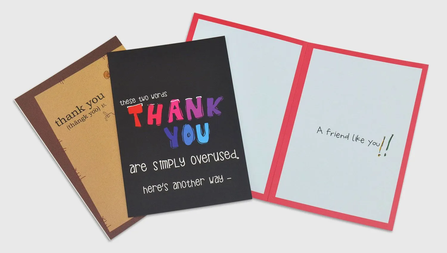 thank you greeting card