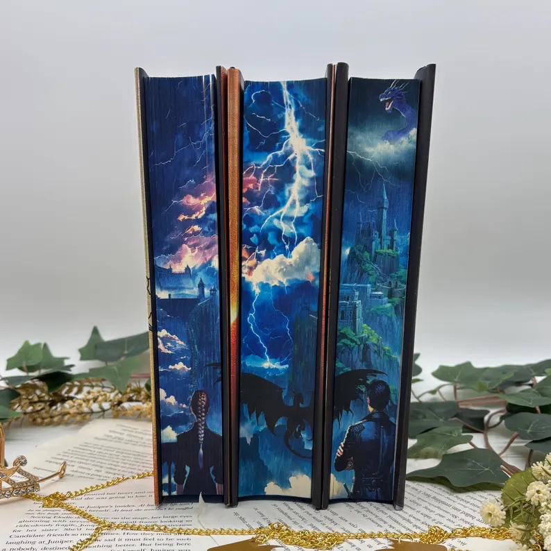 multi-volume book series with sprayed edges