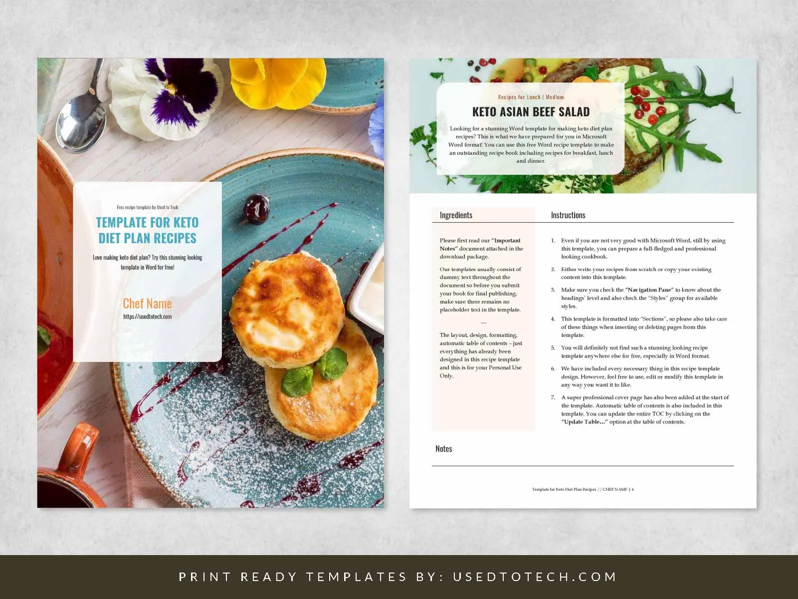 recipe templates