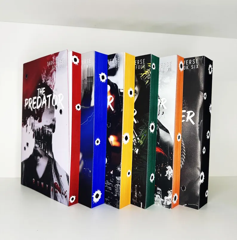 softcover book with sprayed edges