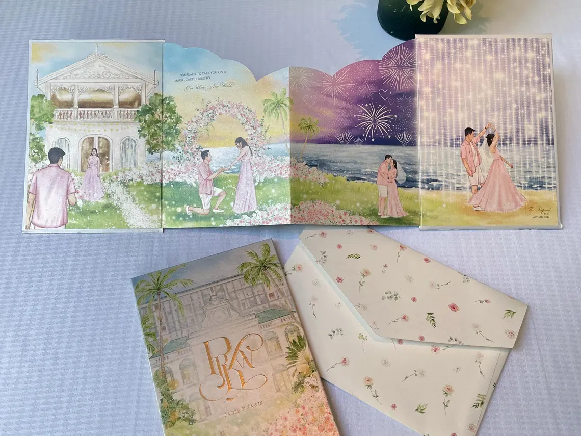 accordion invitation