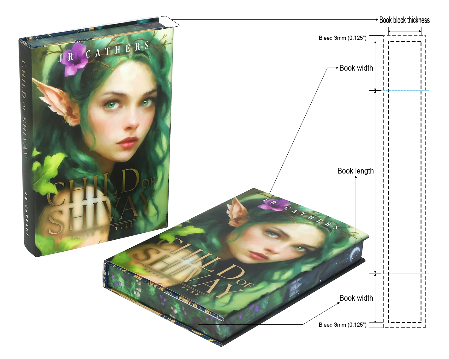 sprayed edges book artwork design