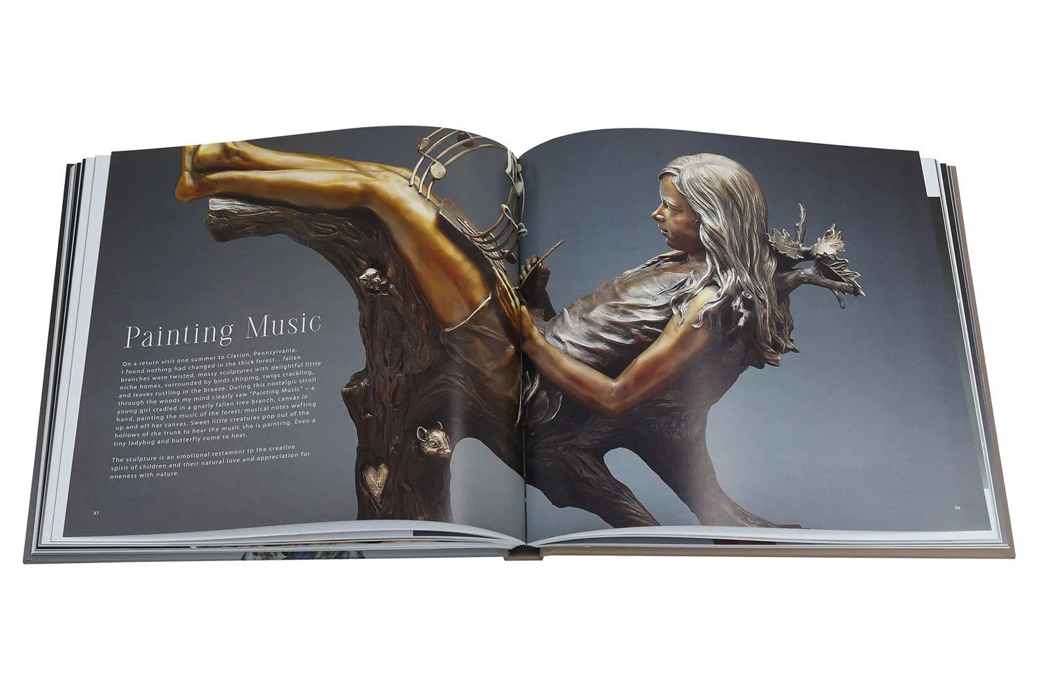 square format art book