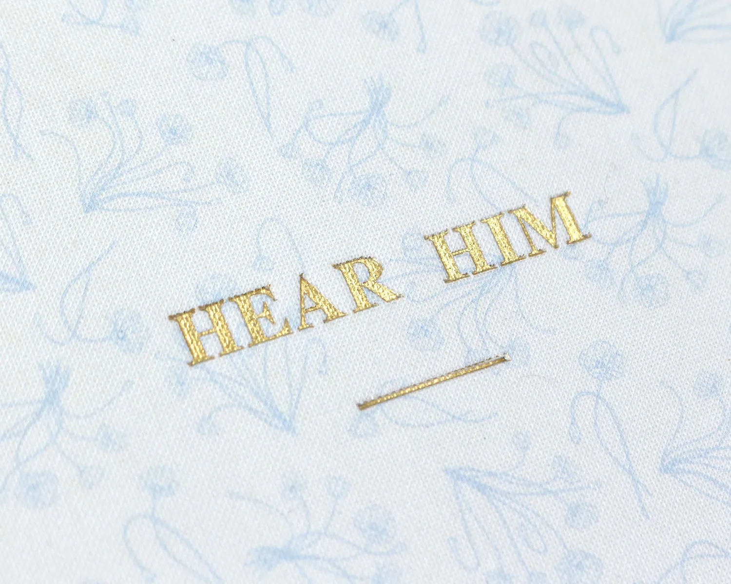 foil stamping on cloth cover