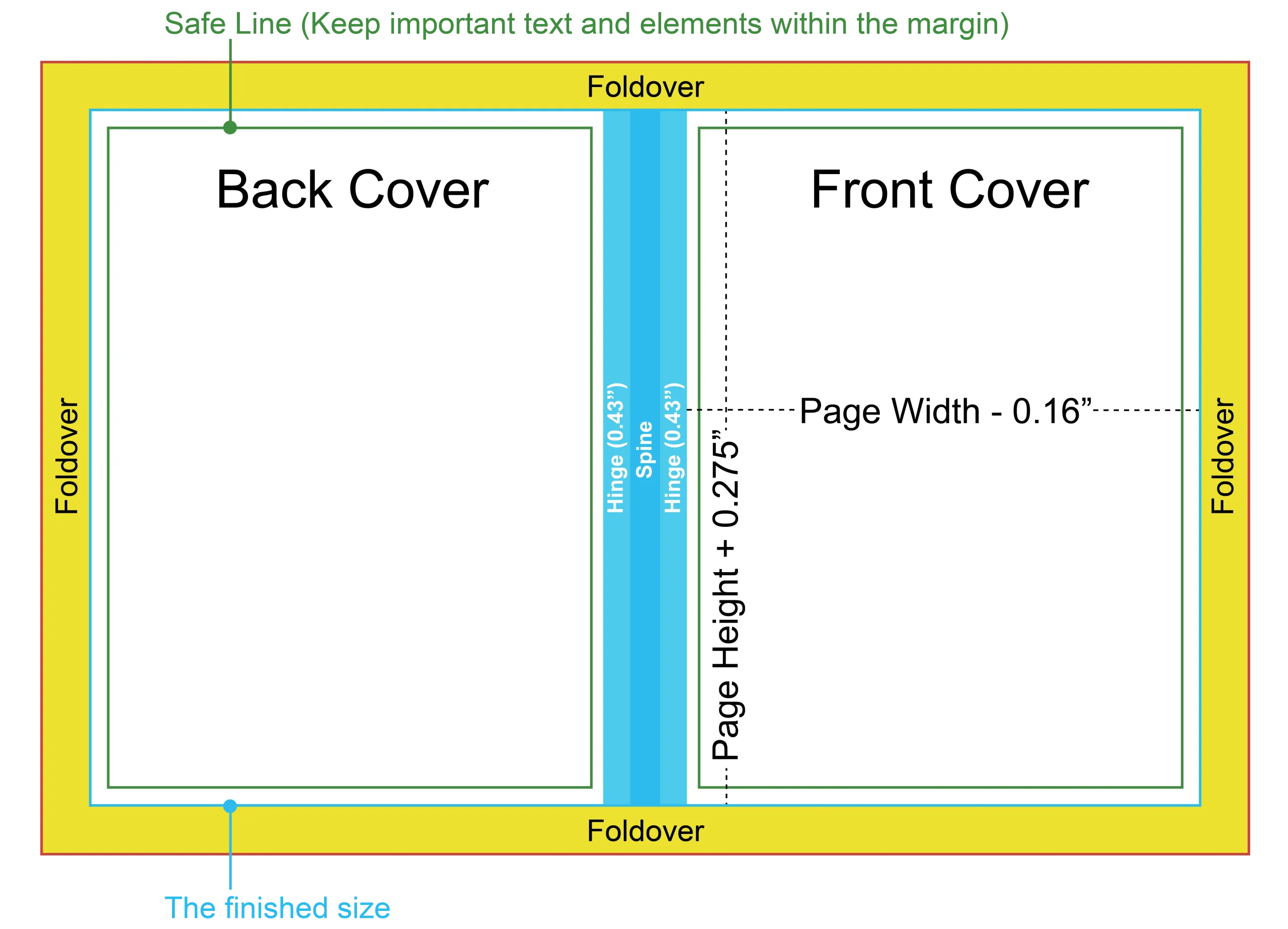 hardcover book cover file template-1